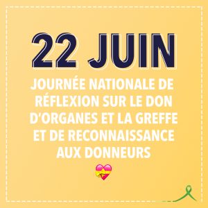 A l’occasion de la journée mondiale de réflexion sur le don d’organes et la greffe, le 22 juin, chacun est appelé à exprimer sa position à ses proches.