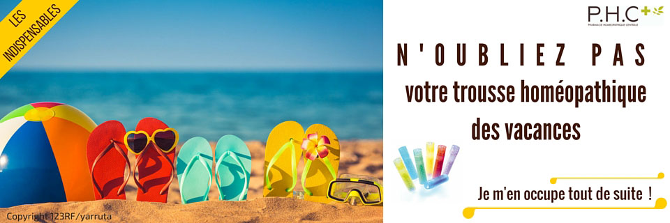 La trousse homéopathique des vacances