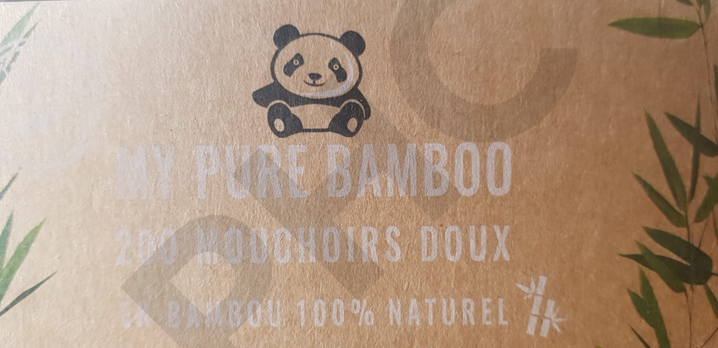 10 mouchoirs doux dans leur boite cartonnée - My pure Bamboo