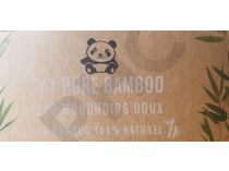 10 mouchoirs doux dans leur boite cartonnée - My pure Bamboo