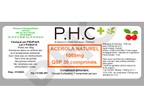 Acérola naturelle 1000 mg  - Vitamine C