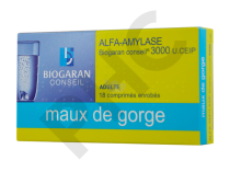 ALFA-AMYLASE 3000, comprimés enrobés