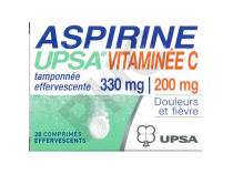 ASPIRINE UPSA 330 mg VITAMINEE C 