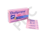 DOLIPRANE 100 mg  10 suppositoires 