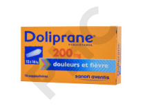 DOLIPRANE 200 mg suppositoire