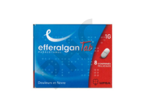 EFFERALGANTAB 1 g  8 comprimés pelliculés
