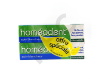 HOMEODENT BLANCHEUR, lot de 2 tubes de 75ml