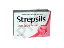 STREPSILS FRAISE Sans sucre