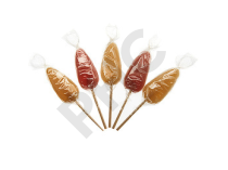 Sucettes au miel et à la framboise