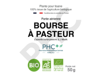 Tisane Bourse à pasteur bio parties aériennes - Capsella bursa pastoris - Herboristerie PHC