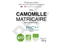 Tisane Camomille matricaire bio fleurs - Matricaria chamomilla - Herboristerie PHC