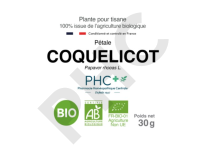 Tisane Coquelicot bio pétales - Papaver rhoeas L. - Herboristerie PHC