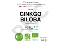 Tisane Ginkgo biloba bio feuilles - Ginkgo biloba - Herboristerie PHC