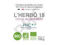 Tisane L'HERBÔ 15 bio - Tisane allaitement - Herboristerie PHC