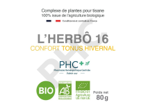 Tisane L'HERBÔ 16 bio - Confort tonus hivernal - Herboristerie PHC