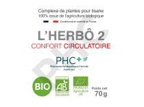 Tisane L'HERBÔ 2 bio - Confort circulatoire - Herboristerie PHC
