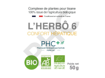 Tisane L'HERBÔ 6 bio - Confort hépatique - Herboristerie PHC