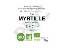 Tisane Myrtille bio fruits - Vaccinium myrtillus - Herboristerie PHC