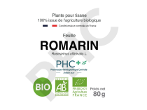 Tisane Romarin bio feuilles - Rosmarinus officinalis - Herboristerie PHC