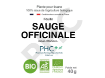 Tisane Sauge bio feuilles - Salvia Officinalis - Herboristerie PHC