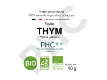 Tisane Thym bio feuilles - Thymus vulgaris - Herboristerie PHC