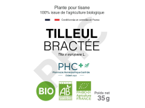 Tisane Tilleul bio bractée - Tilia x europaea - Herboristerie PHC