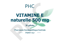 Vitamine E naturelle 500 mg PHC