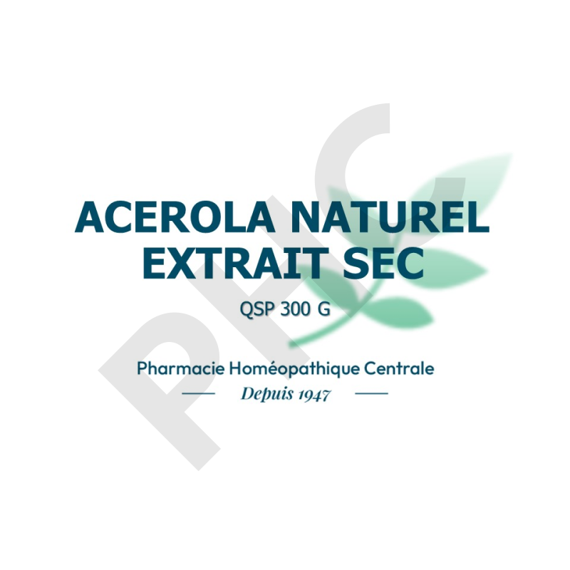 Acérola naturelle PHC - Poudre 300 g - Vitamine C
