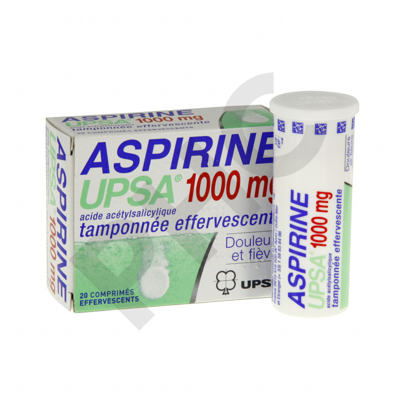 ASPIRINE 1000 mg 20 compeffv