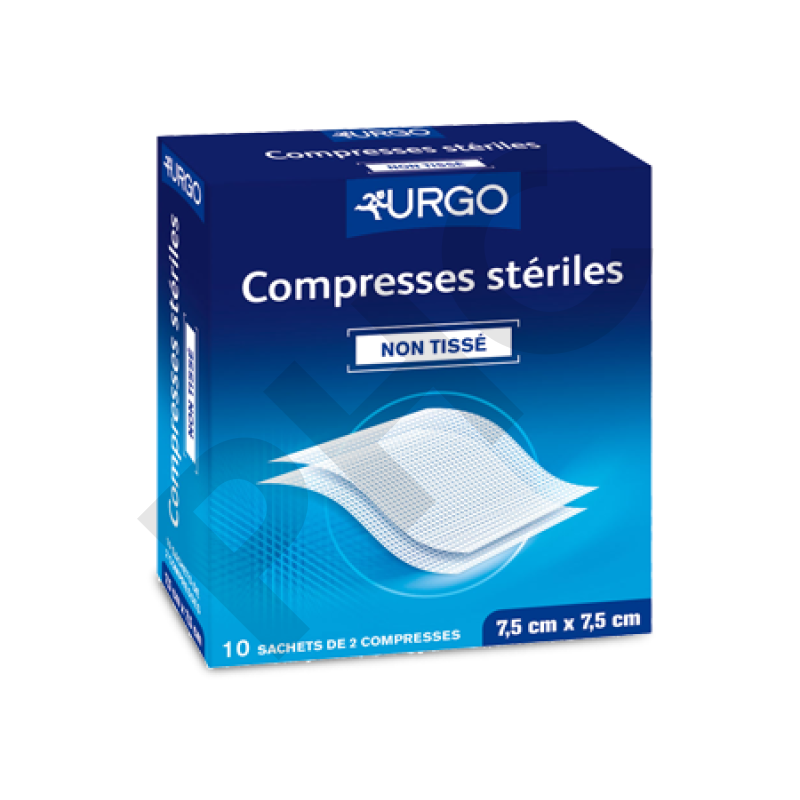 COMPRESSES NON-TISSE STERILES 7.5x7.5 cm