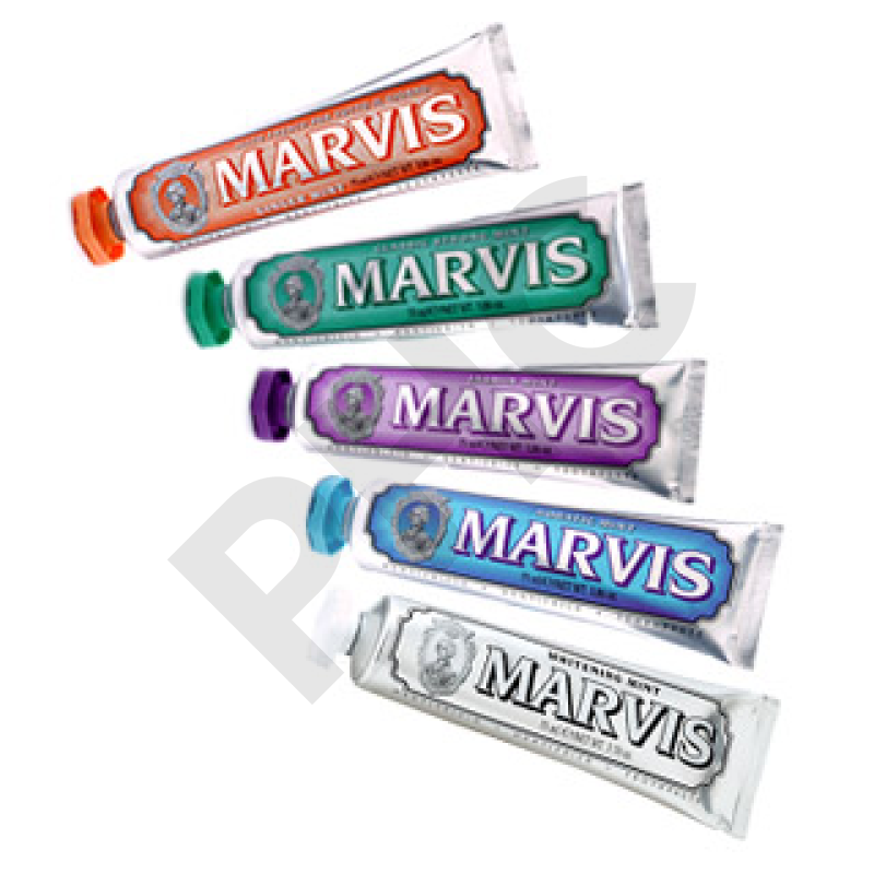 Dentifrice Marvis poudre d'alun, dents blanches