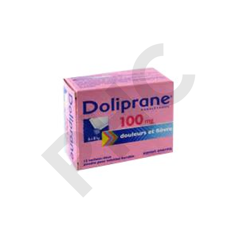 DOLIPRANE 100 mg sachets
