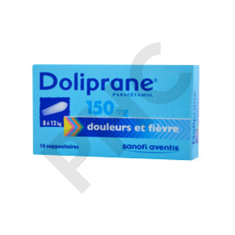 DOLIPRANE 150mg 10 suppo