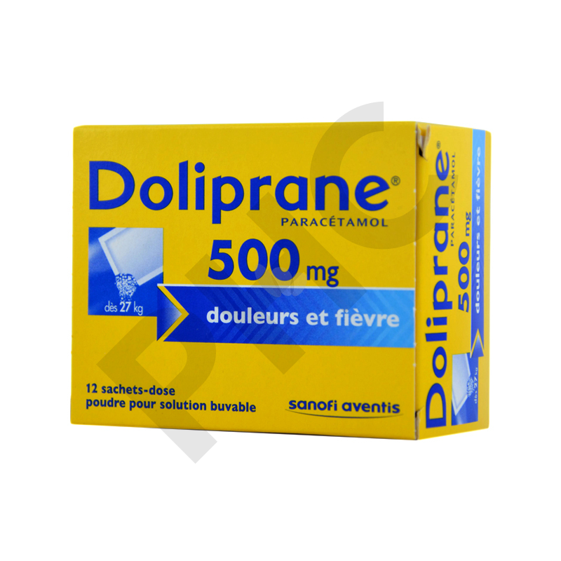 DOLIPRANE 500 mg 12 sachets