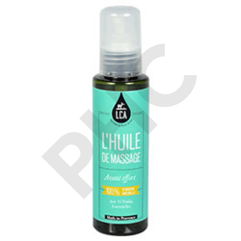 Huile de massage avant effort