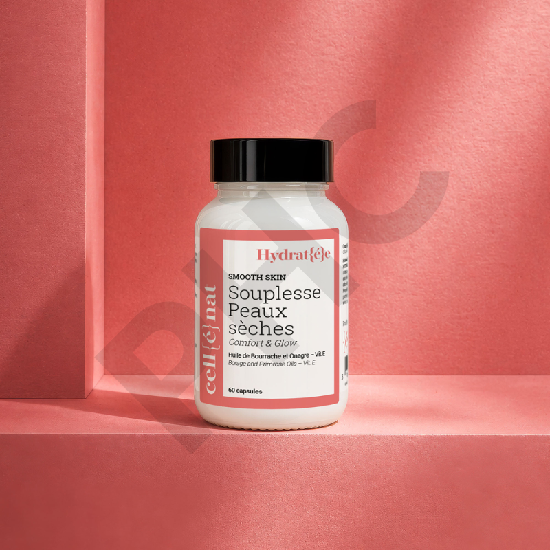 HYDRAT{É}E - CELLÉNAT - BEAUTÉ DE LA PEAU - 60 gélules végétales - formule Végan