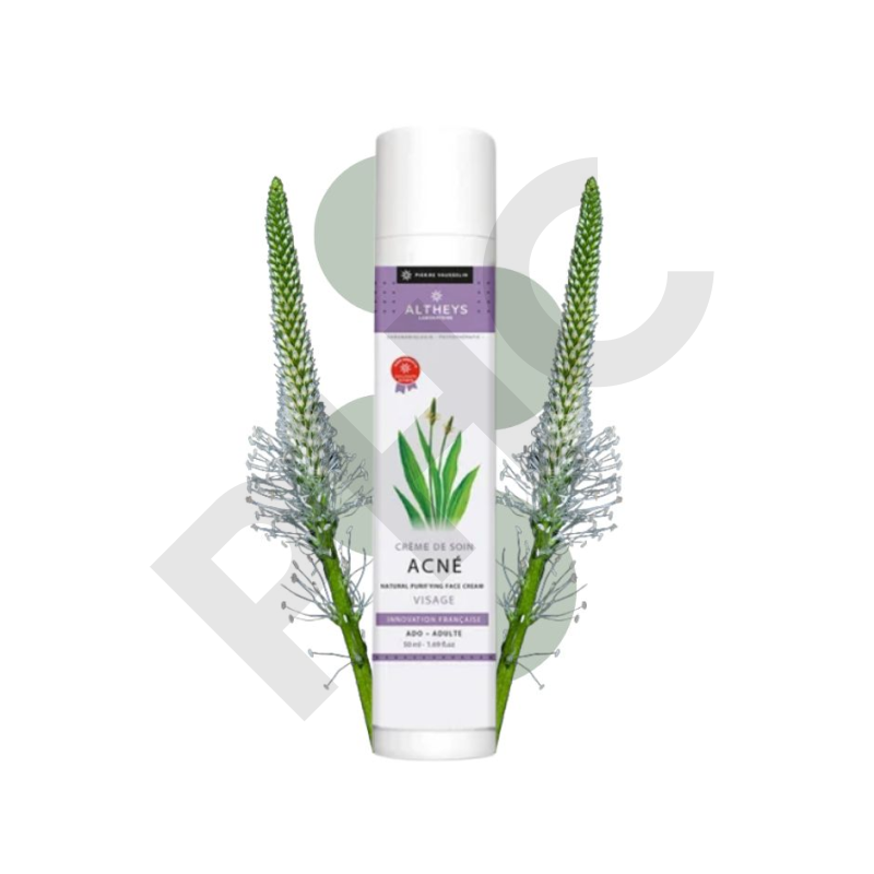 La crème anti-acné visage du laboratoire Altheys va assainir, diminuer l'excès de sebum et lutter contre la multiplication des bactéries.