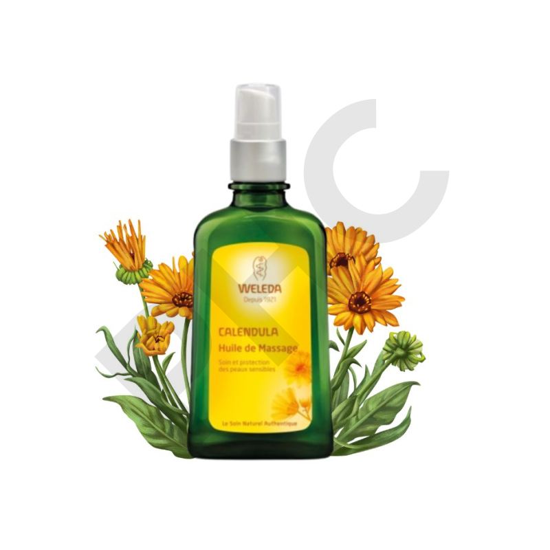 L'huile de Massage au Calendula de Weleda est une huile Végan qui va être particulièrement destinée aux peaux sensibles et fragiles.