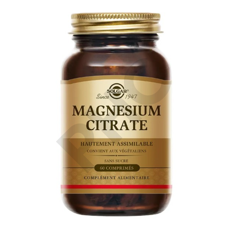 Magnésium Citrate - SOLGAR - 60 comprimés