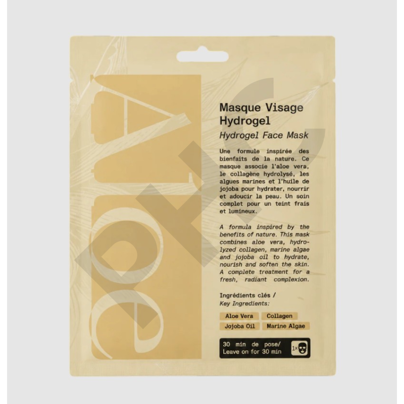 Masque Visage Hydrogel Aloe Paris - Paquet contenant 1 masque