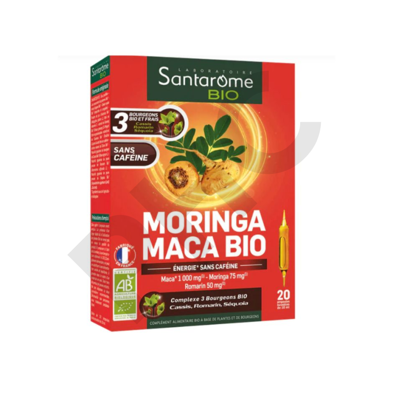 Moringa Maca Bio - Santarome - 20 ampoules