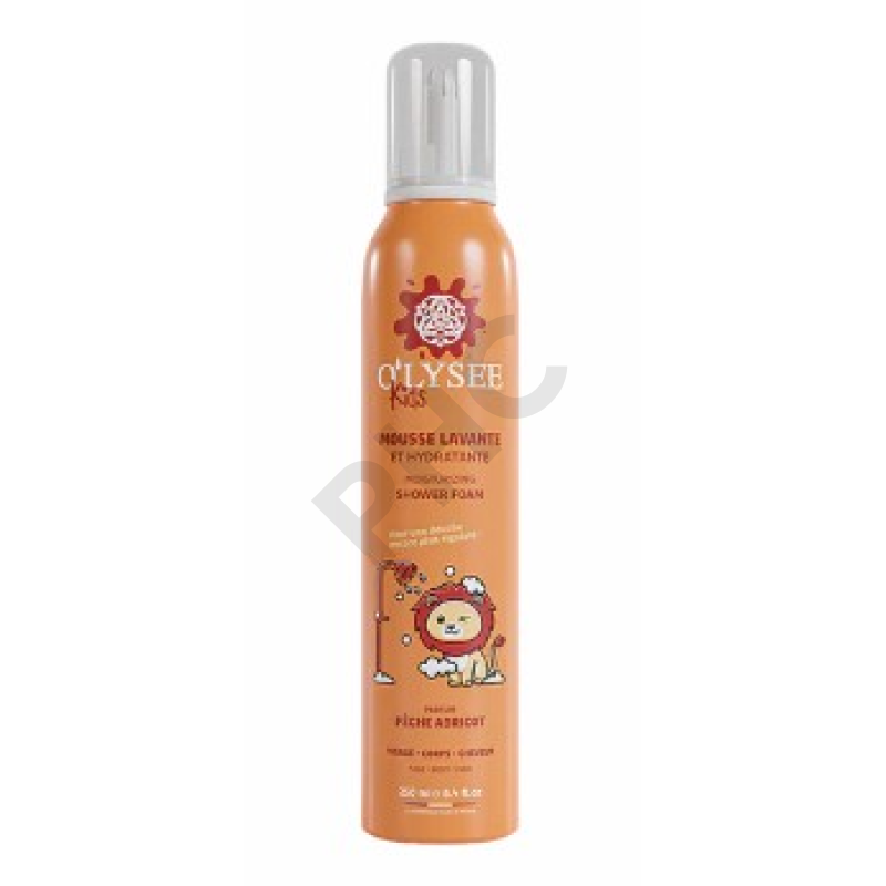 O'LYSEE Kids Mousse lavante pêche abricot  - Flacon de 200 ml