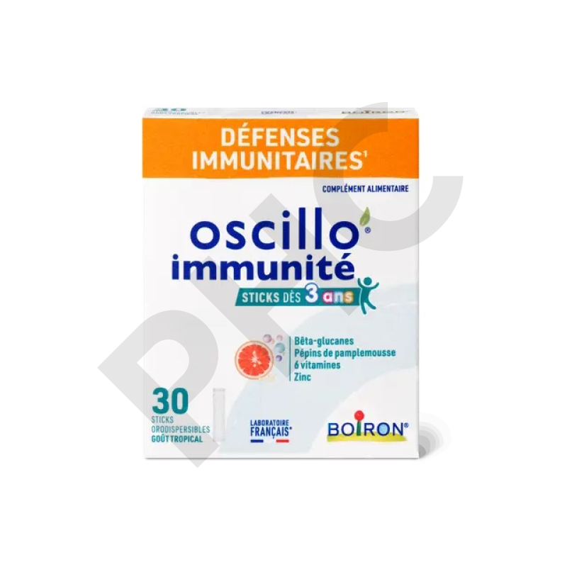 Oscillo’immunité dès 3 ans - BOIRON - DÉFENSES IMMUNITAIRES - Boîte de 30 sticks orodispersibles
