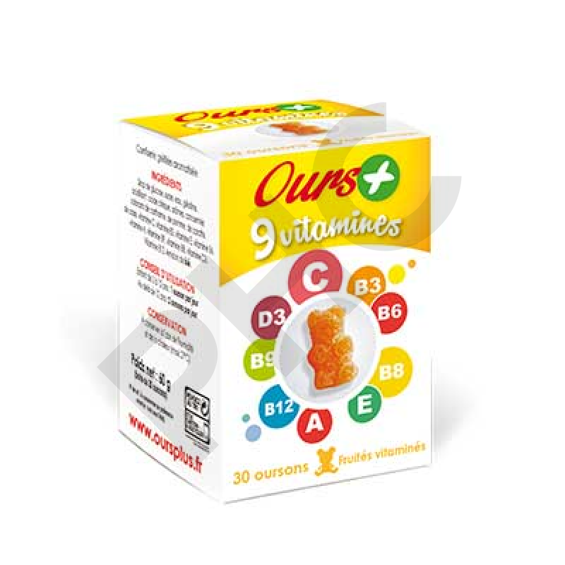 OURS+ 9 VITAMINES 30 gommes