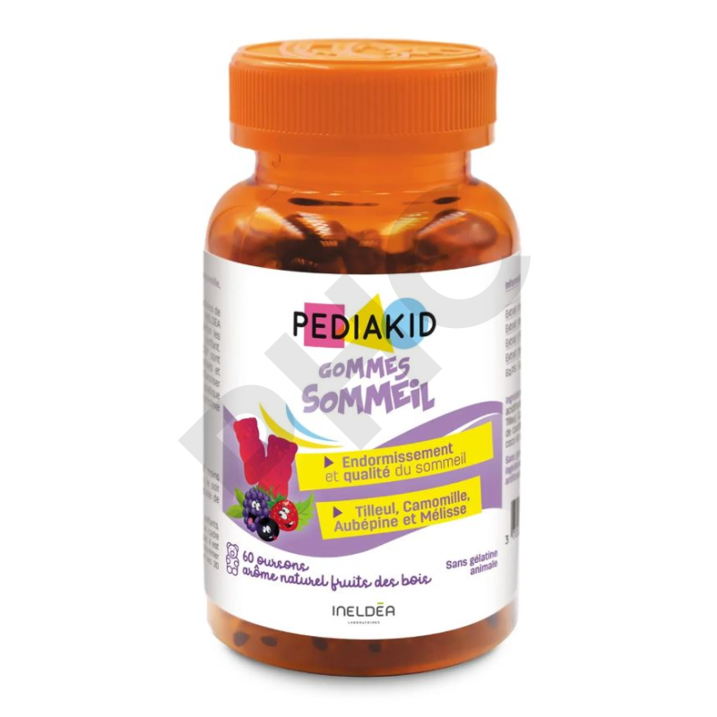 PEDIAKID Gommes Sommeil - Boîte de 60 oursons