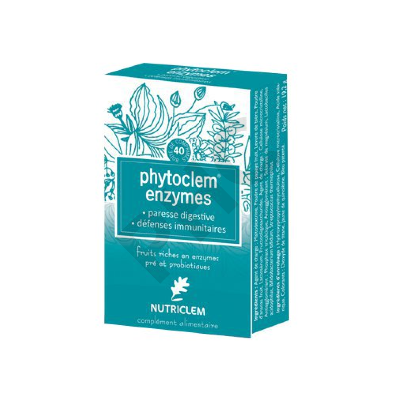 PHYTOCLEM ENZYME PROBIOTIX, 40 comprimés