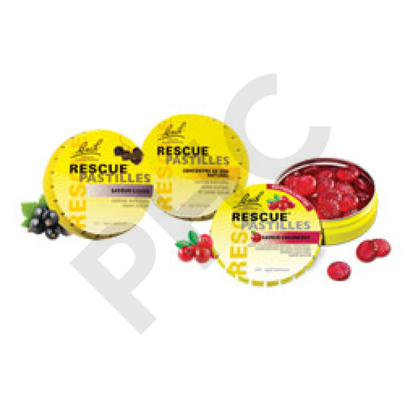 Rescue pastilles - cranberry - orange - cassis - citron bach