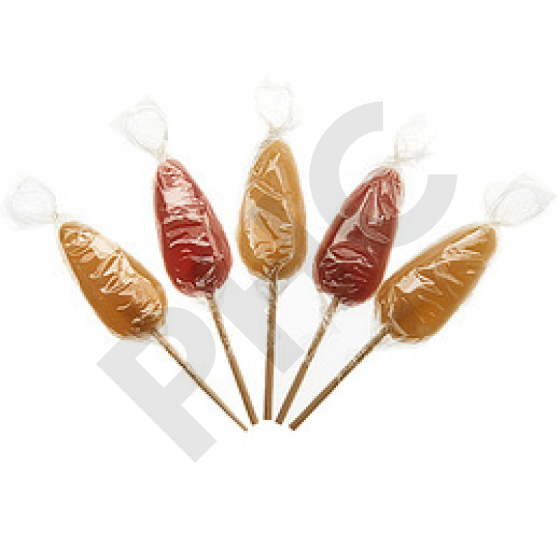 Sucettes au miel et à la framboise