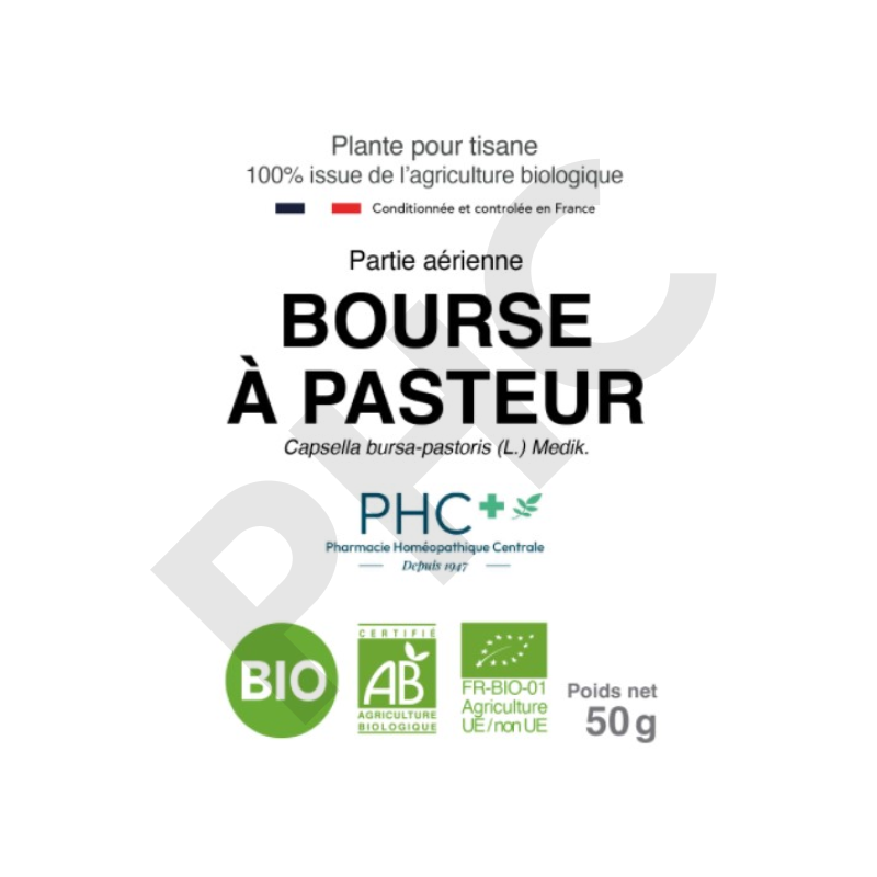 Tisane Bourse à pasteur bio parties aériennes - Capsella bursa pastoris