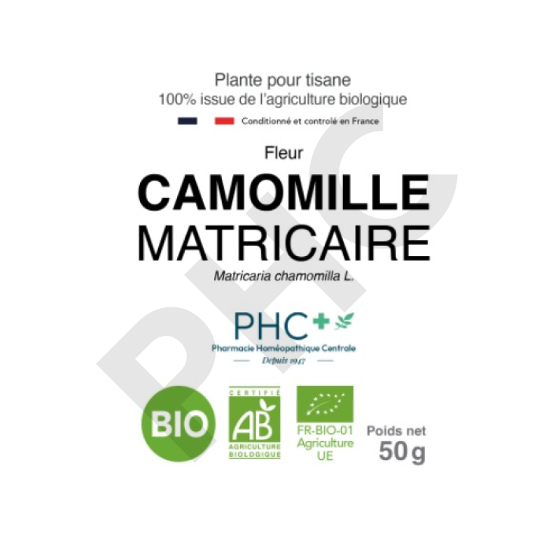 Tisane Camomille matricaire bio fleurs - Matricaria chamomilla